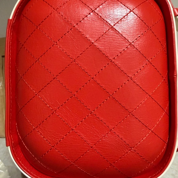 Chanel Vanity Matelasse Leather 2way Bag White Red - Picture 6 of 9